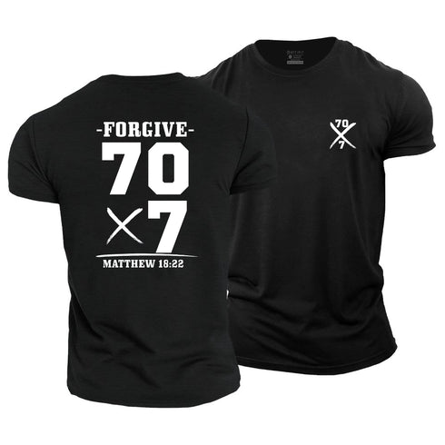 Men's Forgive 70 times 7 Cotton T-Shirt